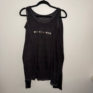 Express Buy Me A Drink Cold Shoulder Top Size XL